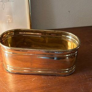 Vintage brass planter/ container